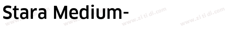 Stara Medium字体转换